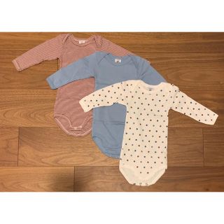 プチバトー(PETIT BATEAU)の【新品未使用】プチバトー　ロンパース(肌着/下着)