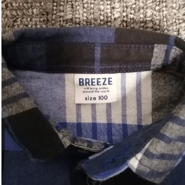 BREEZE(ブリーズ)のBREEZE チェックシャツ 100cm キッズ/ベビー/マタニティのキッズ服男の子用(90cm~)(ブラウス)の商品写真