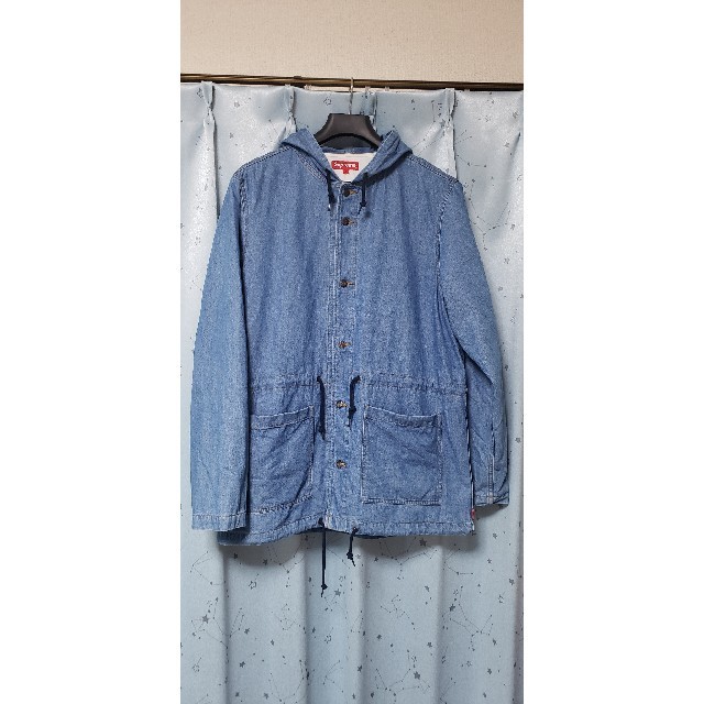 Supreme(シュプリーム)のSupreme Classic Logo Hooded Denim Parka メンズのジャケット/アウター(ブルゾン)の商品写真