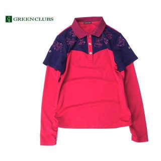 グリーンクラブ(GREEN CLUBS)の美品★GREEN CLUBS　ルーニーチューンズ◎重ね着風ポロシャツ(ポロシャツ)