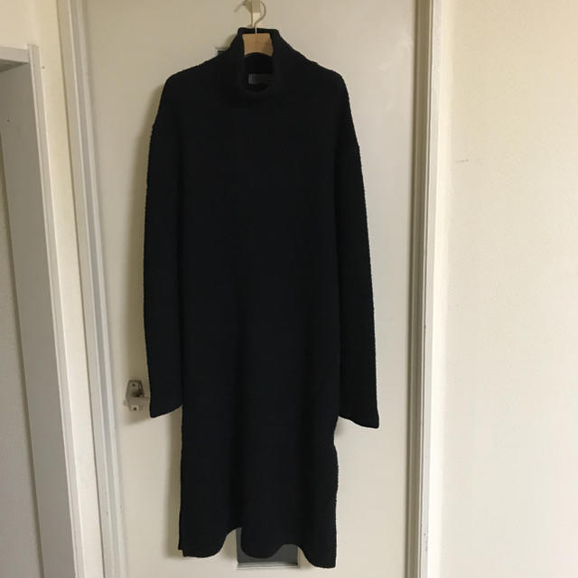 39sYYohji Yamamoto シープボアモックネックロングニット