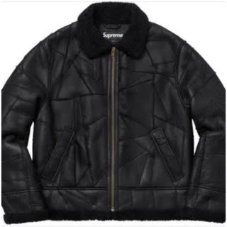 シュプリーム(Supreme)のsupreme patchwork shearling b-3 jacket(レザージャケット)