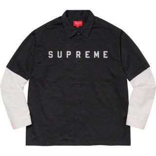 シュプリーム(Supreme)の送料込み Lサイズ Supreme 2-Tone Work Shirt ブラック(シャツ)