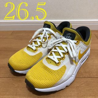 ナイキ(NIKE)のエアマックス ゼロ 26.5 イエロー(スニーカー)