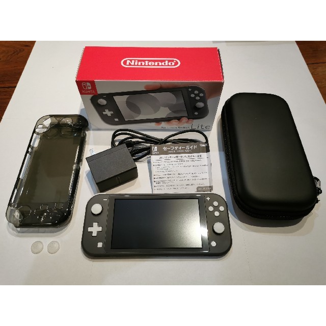 Nintendo Switch Liteグレー本体&ケース&ポーチ セット
