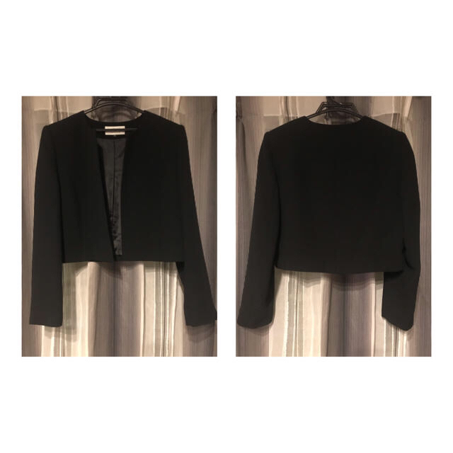 SOIR(ソワール)のブラックフォーマル ワンピース&ジャケット2点セット 礼服 喪服 11号 レディースのフォーマル/ドレス(礼服/喪服)の商品写真