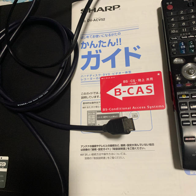 SHARP AQUOS HI-VISION RECORDER DV-ACV52 上品 8060円 www