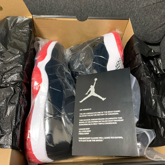 30cm AIR JORDAN 11 BRED 2019 us12 希少