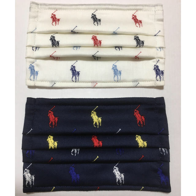 POLO RALPH LAUREN(ポロラルフローレン)の子供用　プリーツインナーマスク　2枚セット ハンドメイドのハンドメイド その他(その他)の商品写真