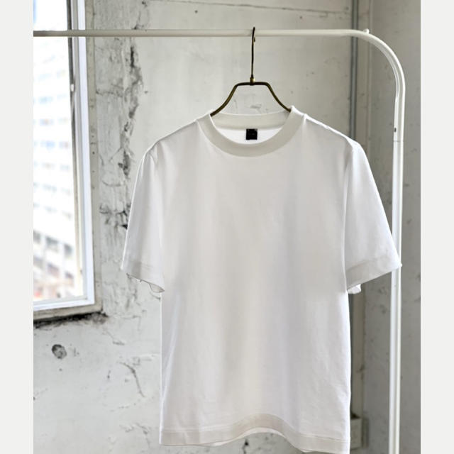 白 フリル付 amarc 大草直子 aton コラボTシャツサイズ00 一枚 - T
