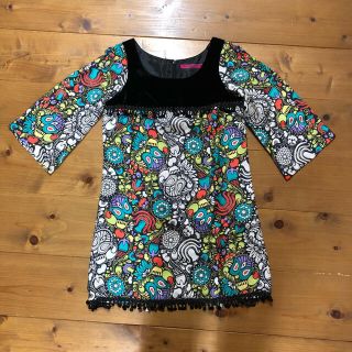 ドーリーガールバイアナスイ(DOLLY GIRL BY ANNA SUI)のお値下げ★アナスイ 花柄シルクワンピース(ミニワンピース)