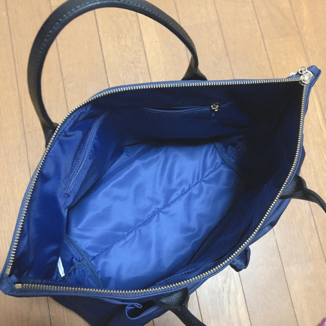 LANVIN en Bleu(ランバンオンブルー)の‼️昼12時まで限定価格‼️ランバンオンブルー リボン トートバッグ ネイビー レディースのバッグ(トートバッグ)の商品写真