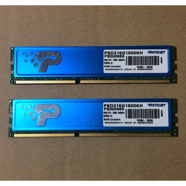 メモリ DIMM DDR3 PC3-12800 8GB×2(16G)