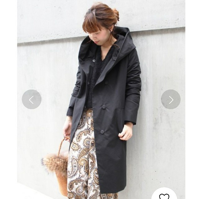 JOURNAL STANDARD グログランフードロングコート 定価27500円