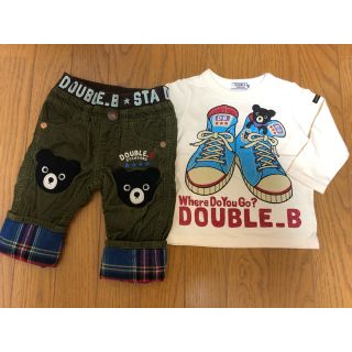 ダブルビー(DOUBLE.B)の☆こー様専用☆【美品】ダブルビー スニーカーロンT、コーデュロイ パンツ（80）(パンツ)