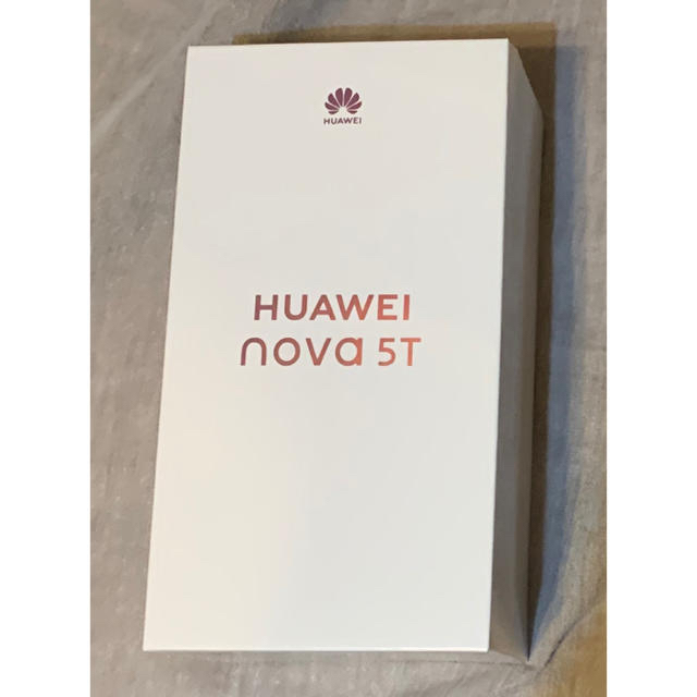 スマホ/家電/カメラ【新品未使用品】HUAWEI nova 5T  ブラック　SIMフリー版