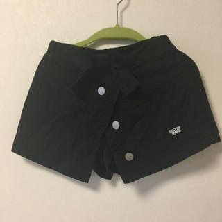 ジェニィ(JENNI)のショートパンツ　jenni スカンツ　巻きスカート風 130  黒　女の子(パンツ/スパッツ)