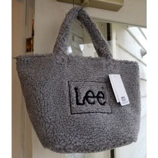 リー(Lee)のLee もこもこボアミニトートバッグ(グレー)(トートバッグ)