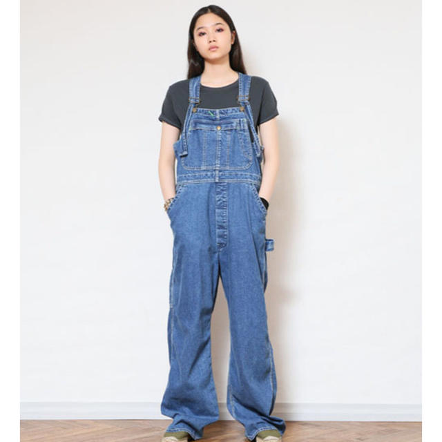 holiday(ホリデイ)のHOLIDAY BIG DENIM OVERALL 0 レディースのパンツ(サロペット/オーバーオール)の商品写真