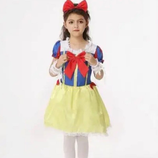 子供用 コスプレ 白雪姫 コスプレ衣装　ハロウィン キッズ/ベビー/マタニティのキッズ服女の子用(90cm~)(ワンピース)の商品写真