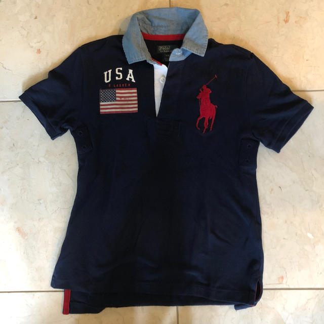 POLO RALPH LAUREN(ポロラルフローレン)のラルフローレン　ポロシャツ　S （8） キッズ/ベビー/マタニティのキッズ服男の子用(90cm~)(Tシャツ/カットソー)の商品写真