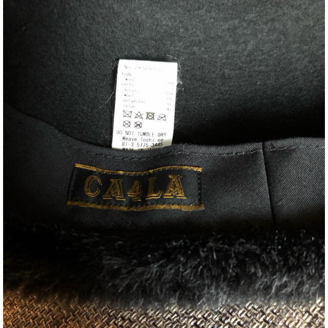 CA4LA(カシラ)のフライトキャップ　黒　CA4LA レディースの帽子(キャップ)の商品写真