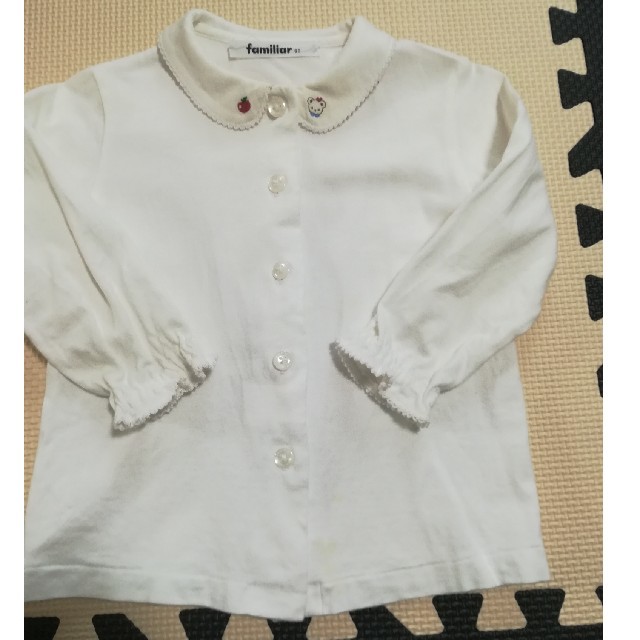 familiar(ファミリア)のFamiliar シャツ90cm キッズ/ベビー/マタニティのキッズ服女の子用(90cm~)(Tシャツ/カットソー)の商品写真