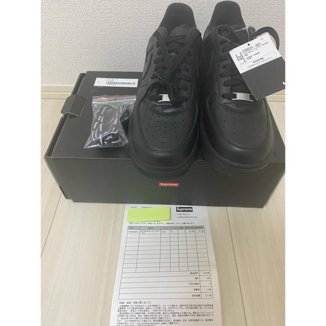 Supreme × Nike Air Force1 Low Black 28cm