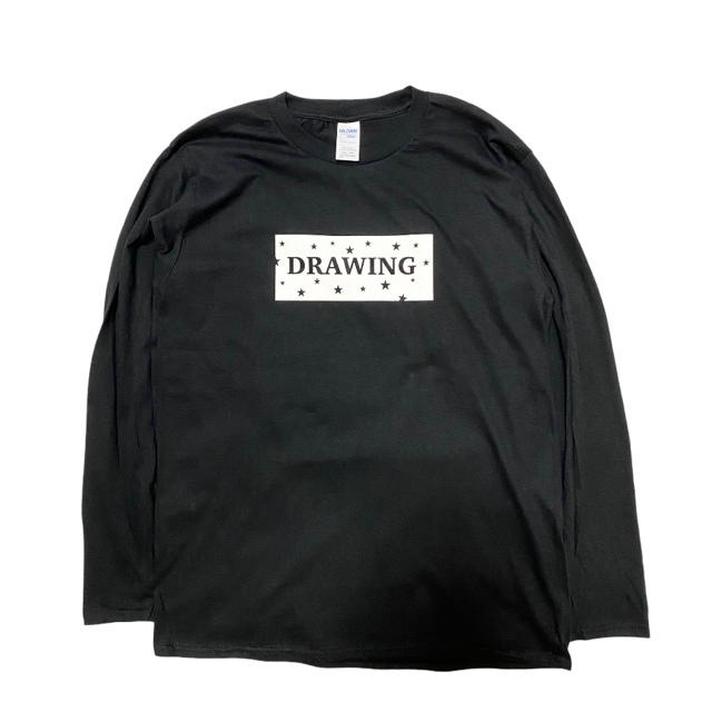 Ron Herman(ロンハーマン)のDrawing スター ボックスロゴ Tシャツ ロンT Mサイズ  メンズのトップス(Tシャツ/カットソー(七分/長袖))の商品写真