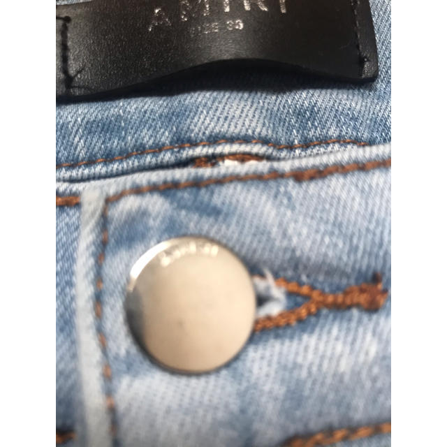 Saint Laurent(サンローラン)の限定値下げ　amiri denim デニム　アミリ　クラッシュ　限定　海外　 メンズのパンツ(デニム/ジーンズ)の商品写真