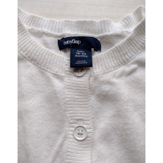 babyGAP(ベビーギャップ)の【美品】babygap　カーディガン キッズ/ベビー/マタニティのキッズ服女の子用(90cm~)(カーディガン)の商品写真