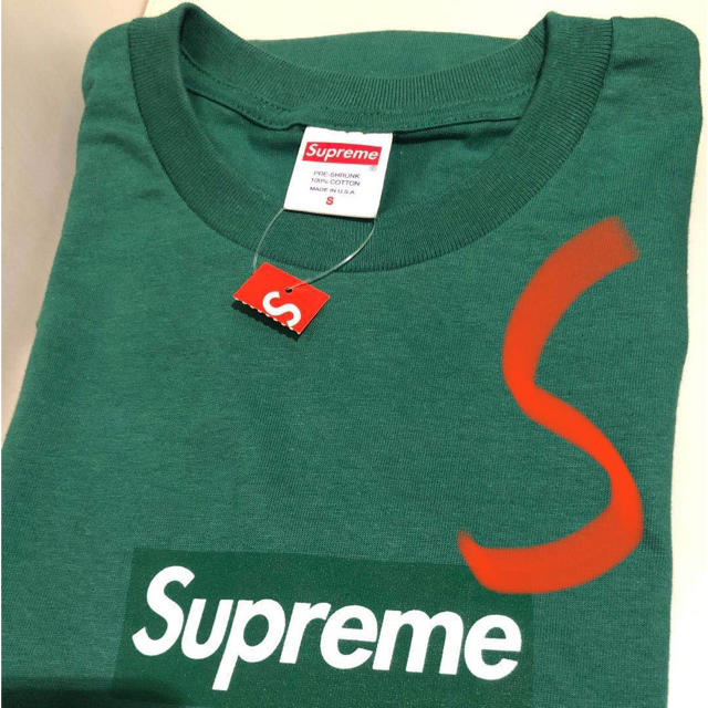 supreme Box Logo Tee 緑