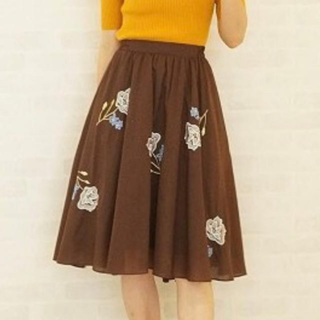 PROPORTION(プロポーション)のブラウン　花柄スカート🤎 レディースのスカート(ロングスカート)の商品写真