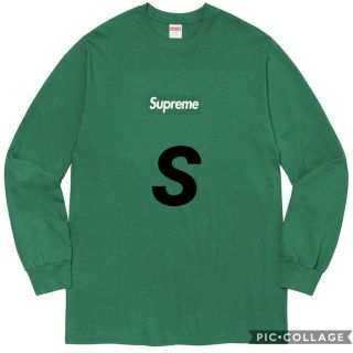 シュプリーム(Supreme)のsupreme box logo tee green L/S Small 緑(Tシャツ/カットソー(七分/長袖))