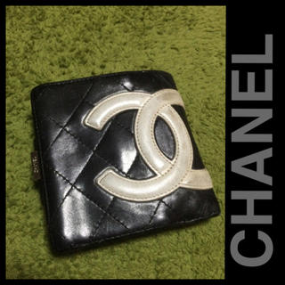 シャネル(CHANEL)のCHANELカンボンライン2つ折財布(財布)