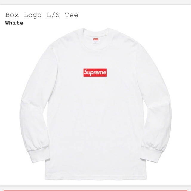 絶妙なデザイン logo box supreme Tシャツ Sサイズ 白 Tシャツ/カットソー(七分/長袖)