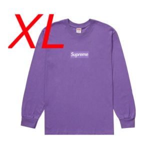 シュプリーム(Supreme)のBox Logo L/S Tee 紫　Purple(Tシャツ/カットソー(七分/長袖))