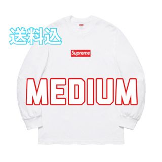 Box Logo L/S Tee White M Supreme