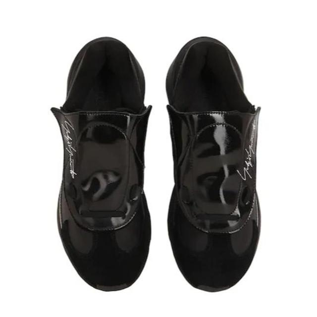 Yohji Yamamoto(ヨウジヤマモト)の新品Y-3SUKUIエナメルカバーレイヤードスニーカー２６ｃｍ メンズの靴/シューズ(スニーカー)の商品写真