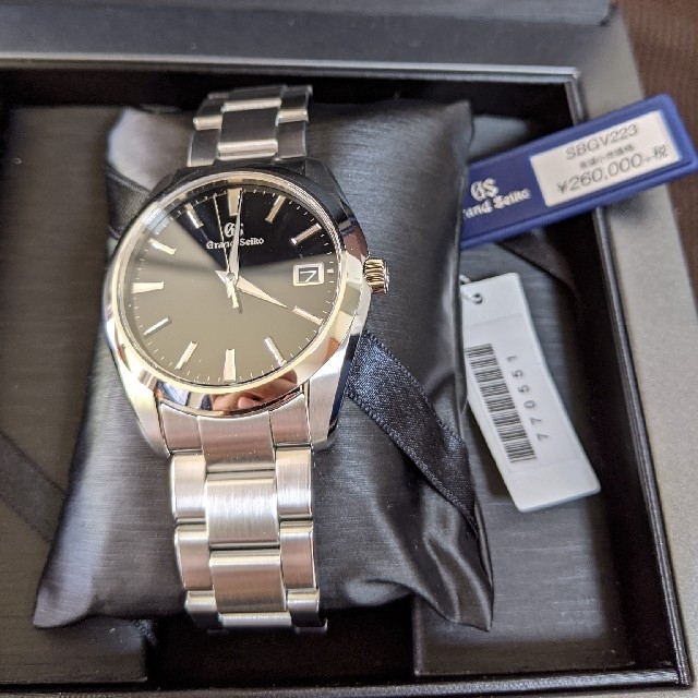 Grand Seiko(グランドセイコー)の【新品未使用】グランドセイコー9Fクォーツ　SBGV223 ブラック メンズの時計(腕時計(アナログ))の商品写真