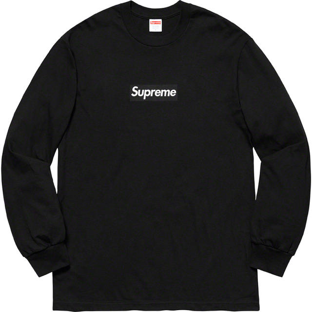 希少supreme Box Logo L/S Tee 黒 XLサイズ-