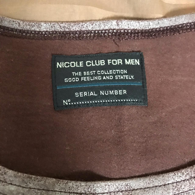 NICOLE CLUB FOR MEN(ニコルクラブフォーメン)のニコルクラブフォーメン　ロンT メンズのトップス(Tシャツ/カットソー(七分/長袖))の商品写真