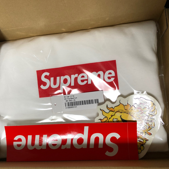 WhiteSIZE新品未開封 Box Logo Tee white 大人気Mサイズ