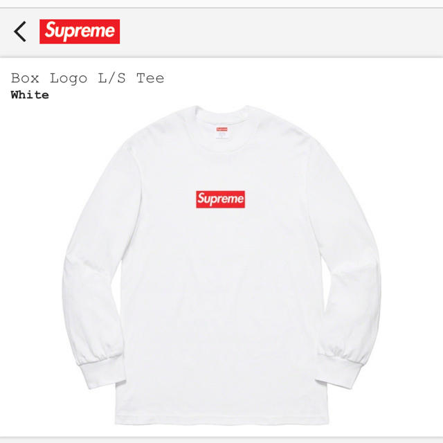 メンズbox logo L/S tee xlサイズ