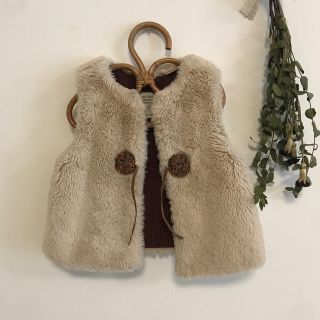 ザラキッズ(ZARA KIDS)のzara baby ファーベスト　74〜85cm(カーディガン/ボレロ)