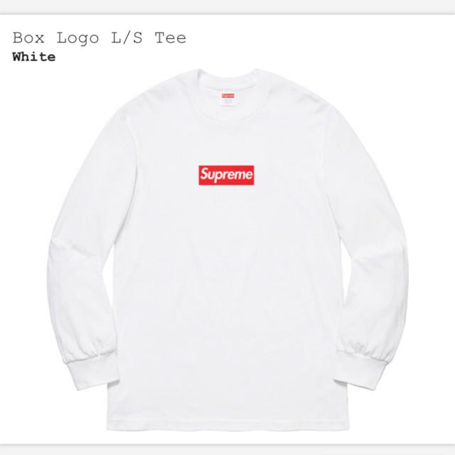 最 安値 売上 supreme box logo L/S tee Tシャツ/カットソー(七分/長袖