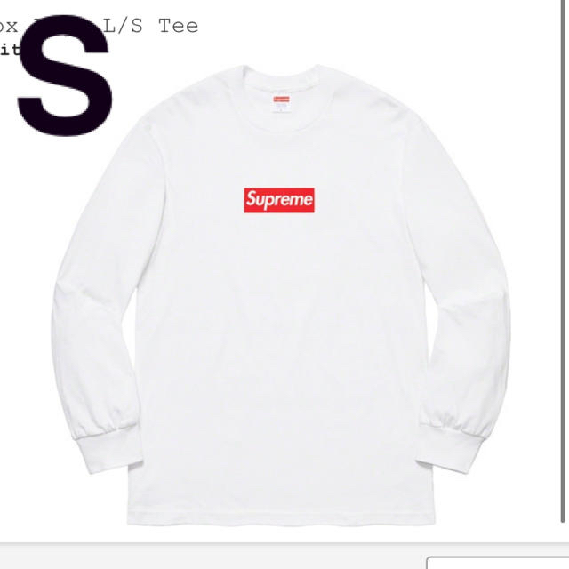 WhiteSIZESupreme Box Logo L/S Tee シュプリーム ボックス ロゴ