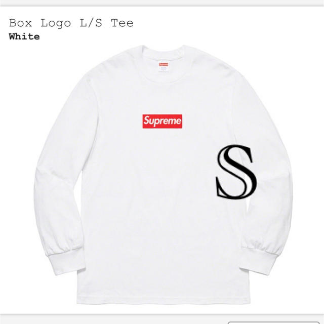supreme  Box Logo L/S Tee White Small
