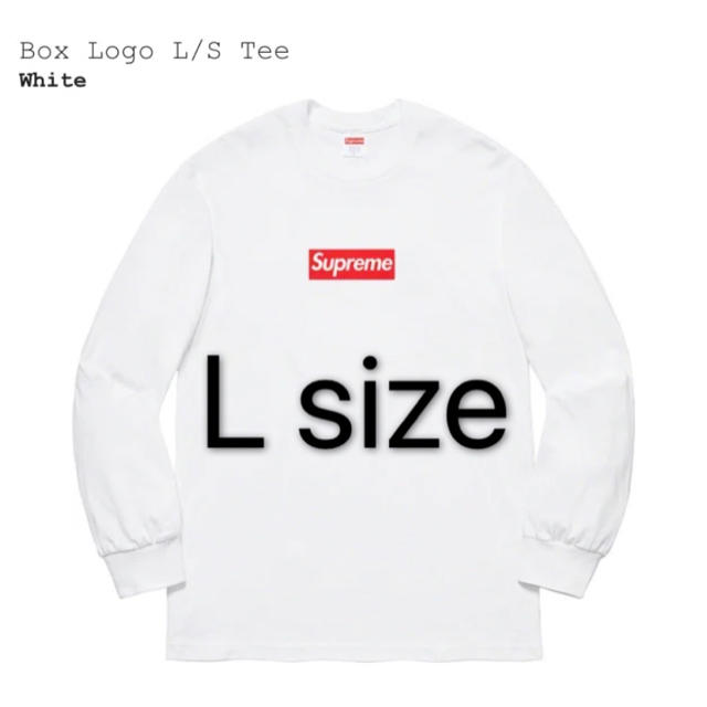 Supreme Box Logo L/S TeeTシャツ/カットソー(七分/長袖)