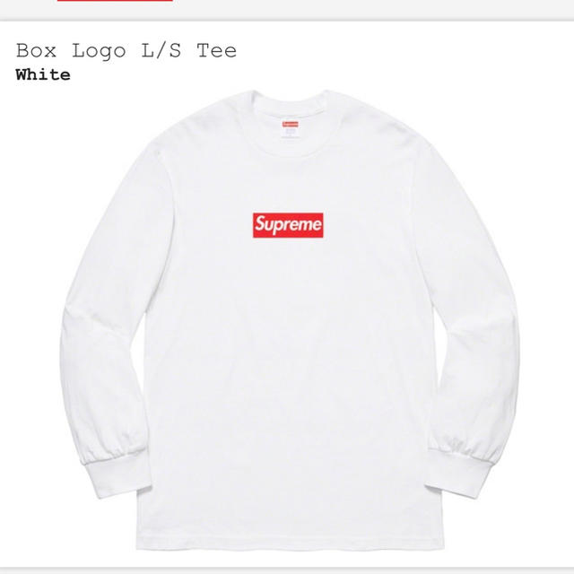 Tシャツ/カットソー(七分/長袖)supreme box logo L/S tee シュプリーム